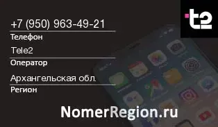 Кто звонил с 9509634921 - регион и оператор